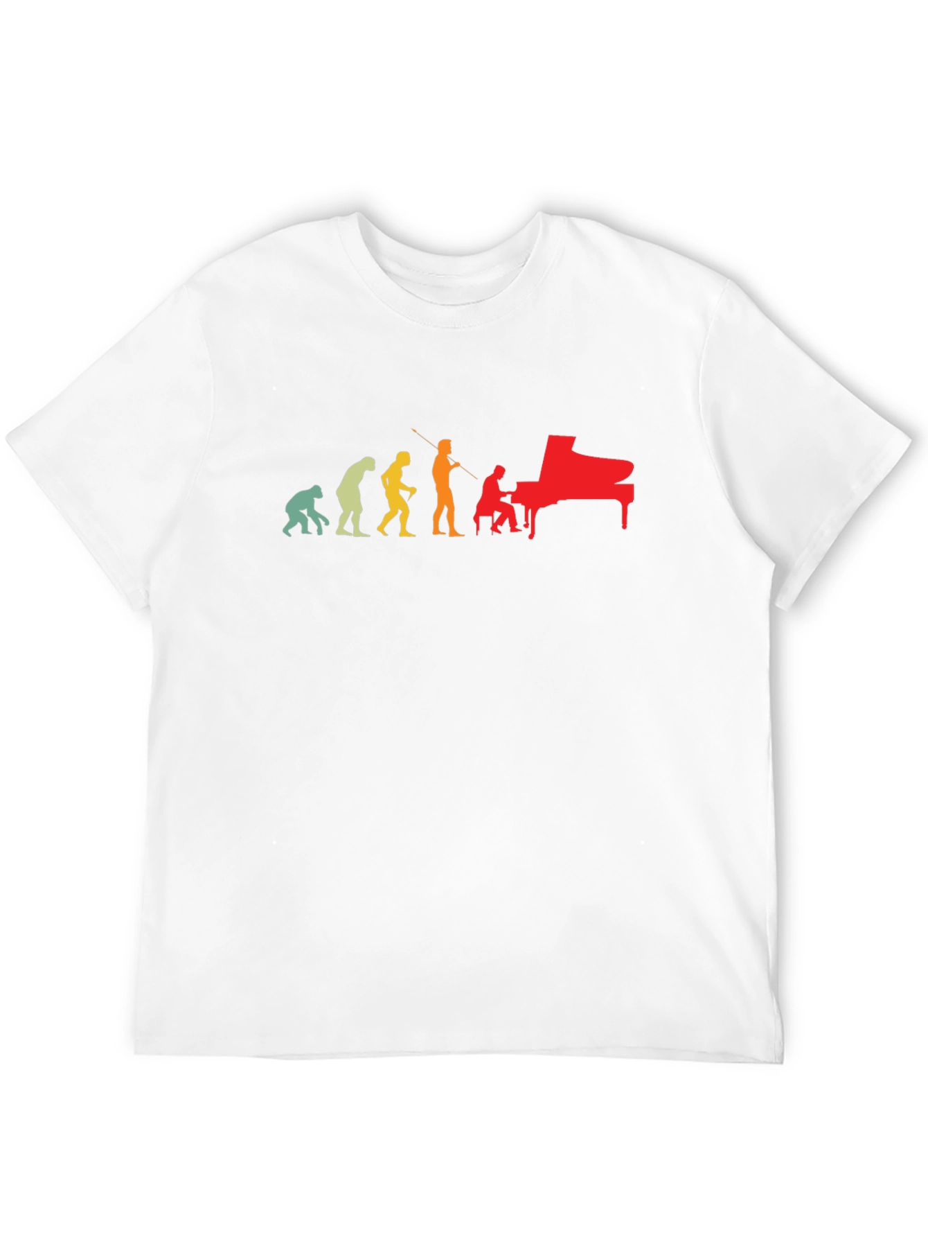 Piano Evolution Graphic T-Shirt - Musician Gift