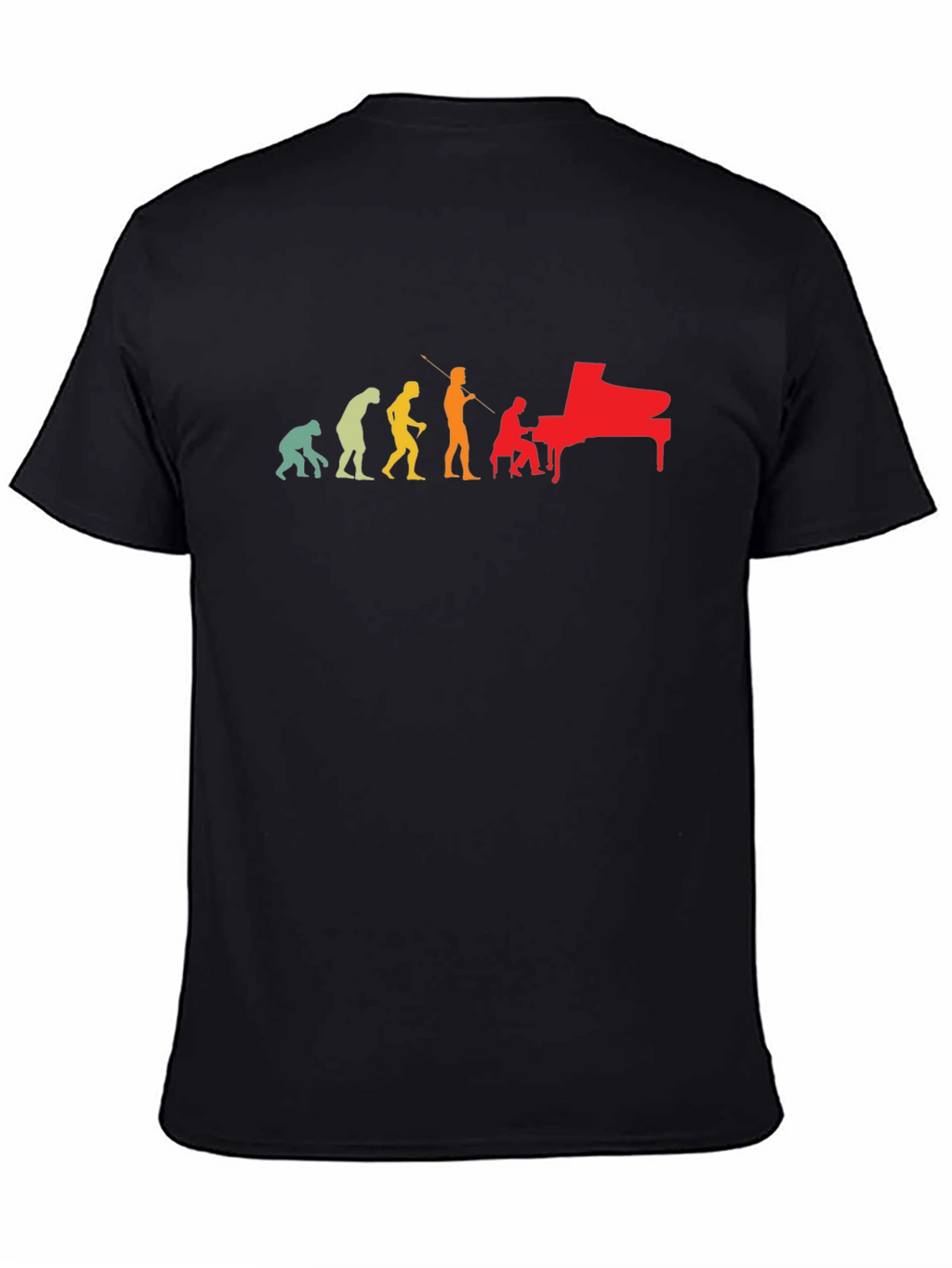 Piano Evolution Graphic T-Shirt - Musician Gift