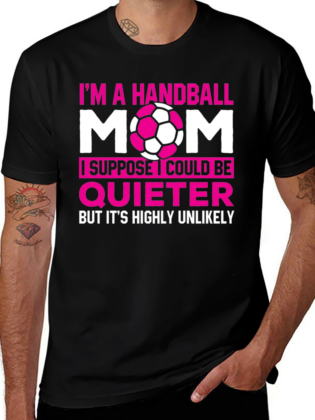 Handball Mom Graphic T-Shirt - Funny Sports Tee