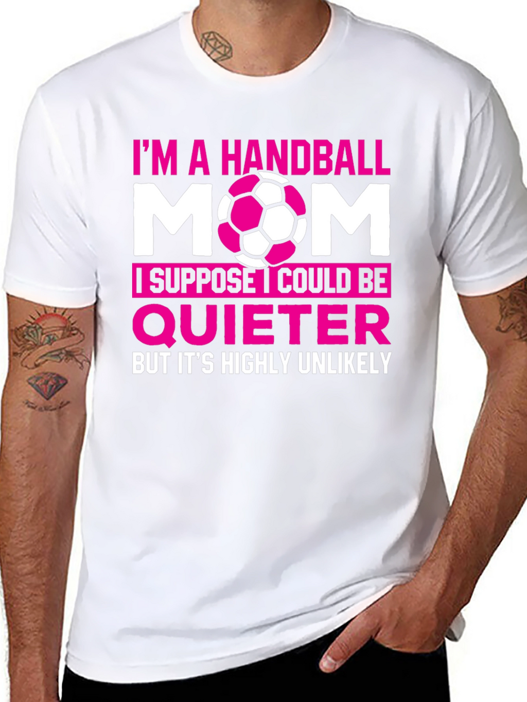 Handball Mom Graphic T-Shirt - Funny Sports Tee