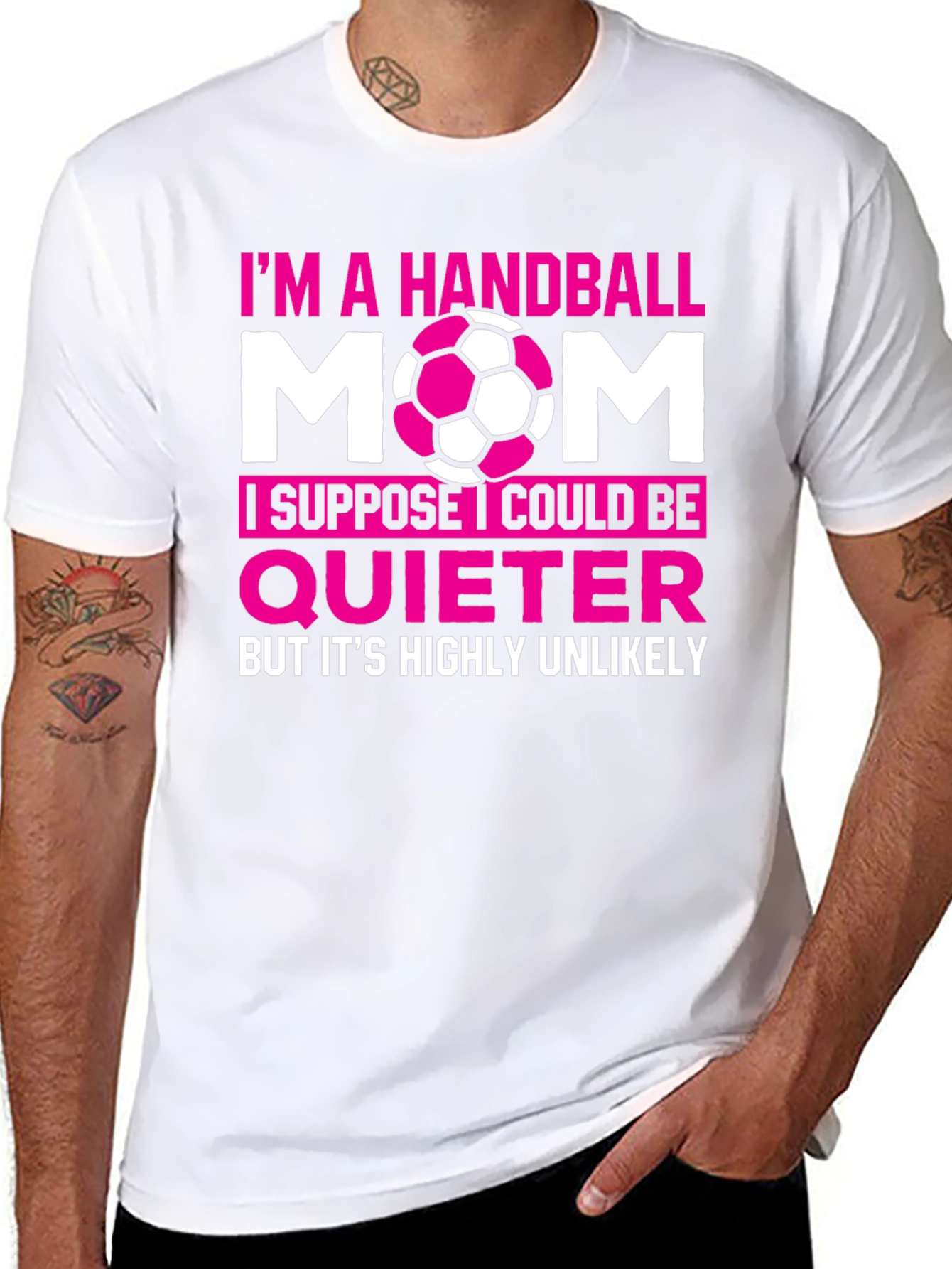 Handball Mom Graphic T-Shirt - Funny Sports Tee