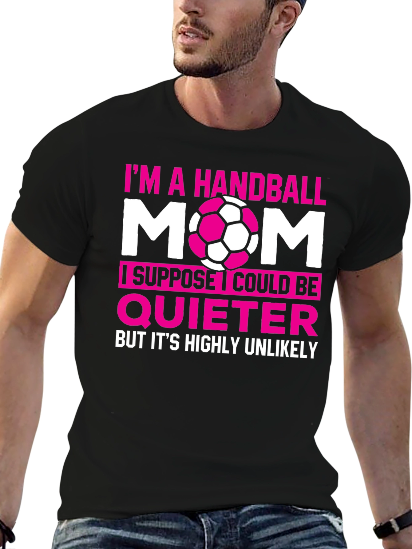 Handball Mom Graphic T-Shirt - Funny Sports Tee