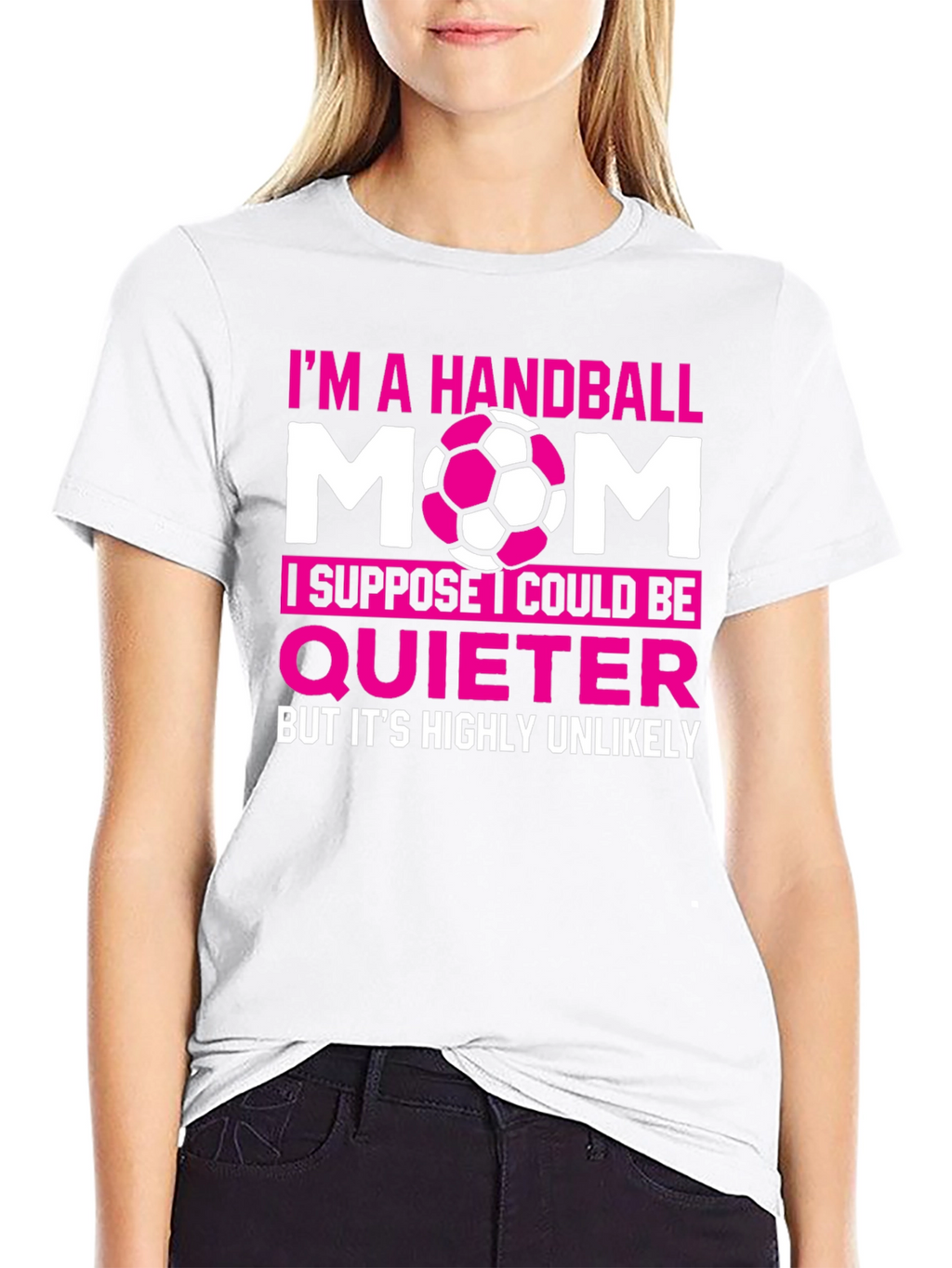 Handball Mom Graphic T-Shirt - Funny Sports Tee