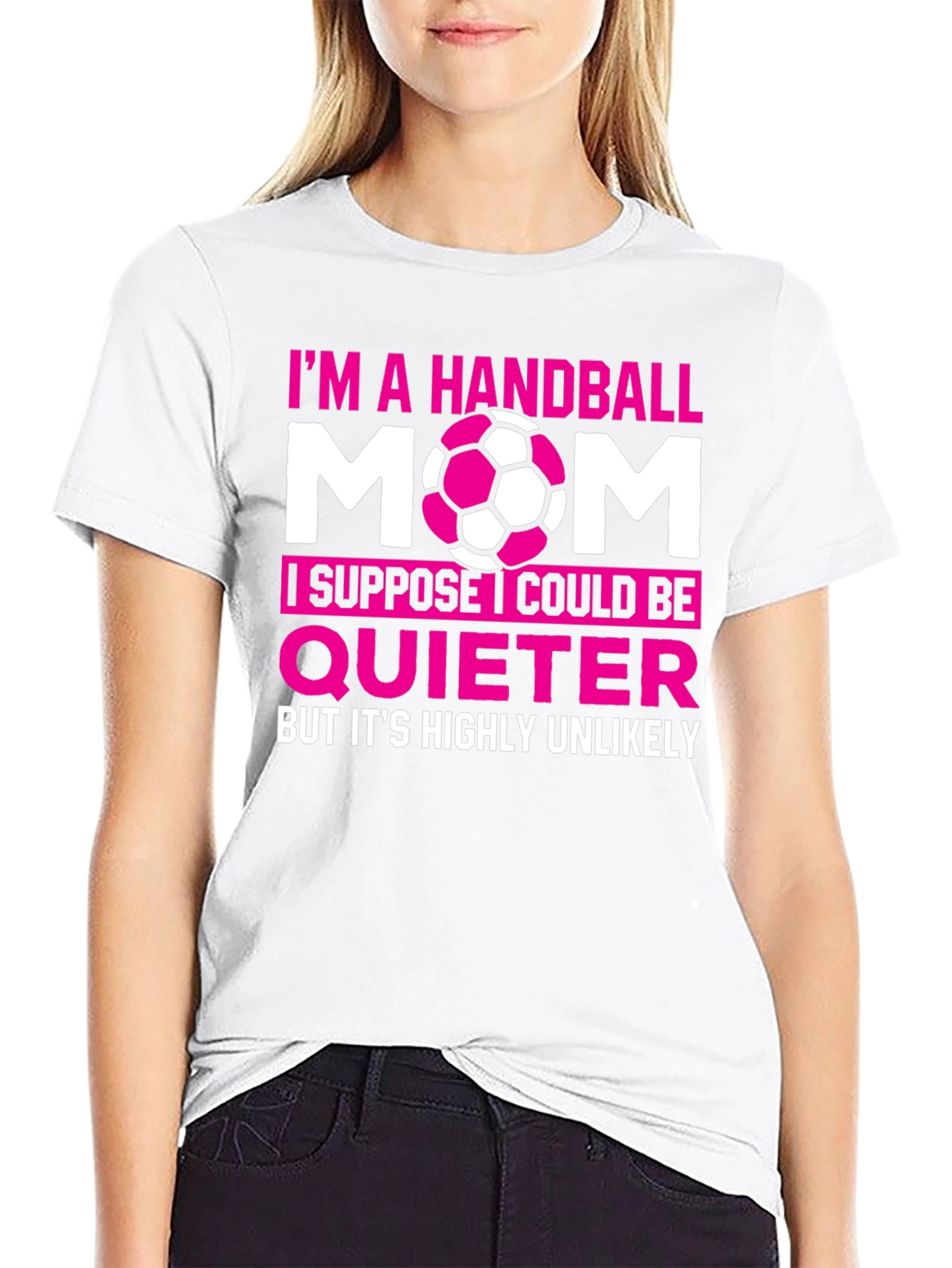Handball Mom Graphic T-Shirt - Funny Sports Tee