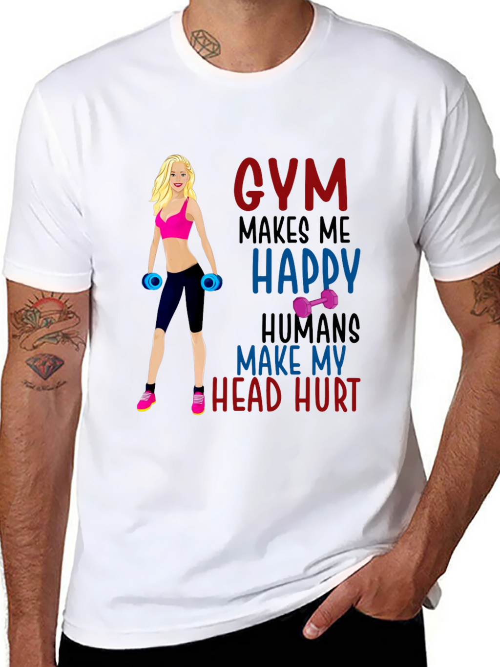 Gym Makes Me Happy T-Shirt