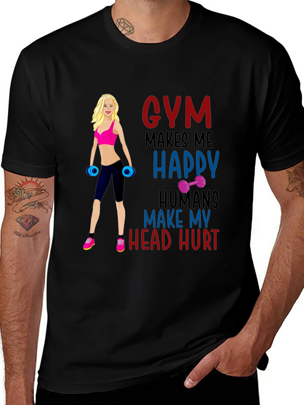 Gym Makes Me Happy T-Shirt