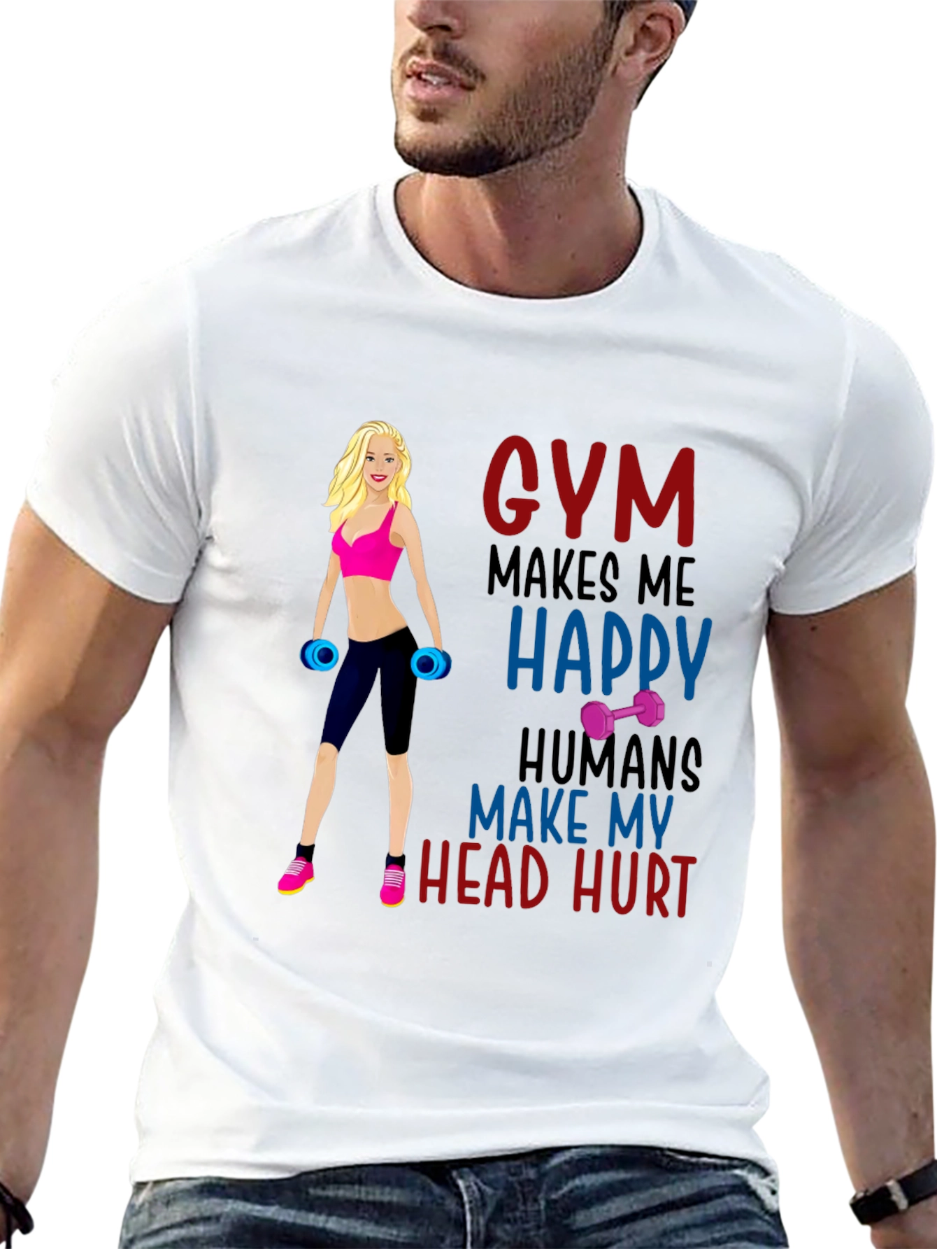 Gym Makes Me Happy T-Shirt