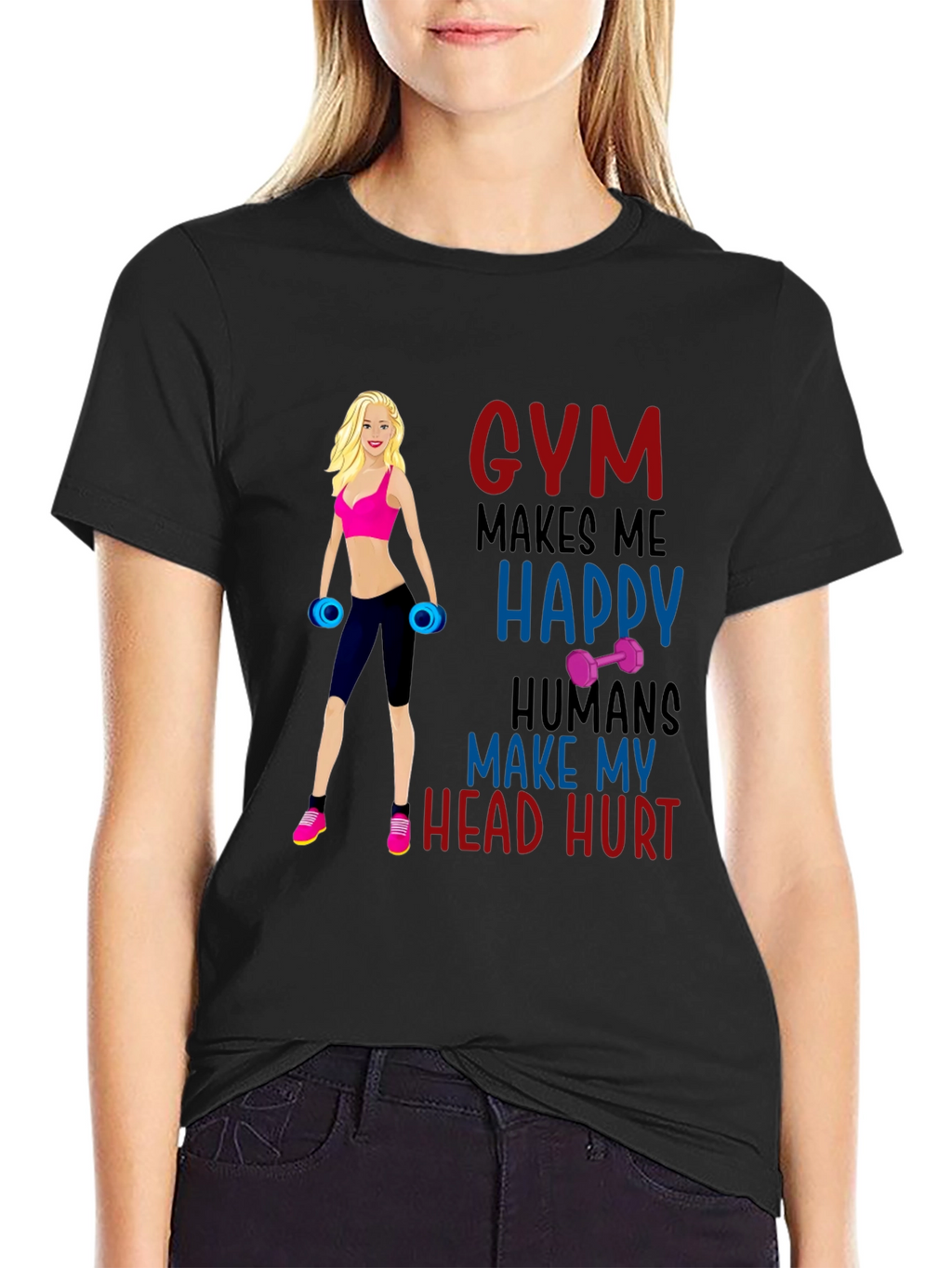 Gym Makes Me Happy T-Shirt