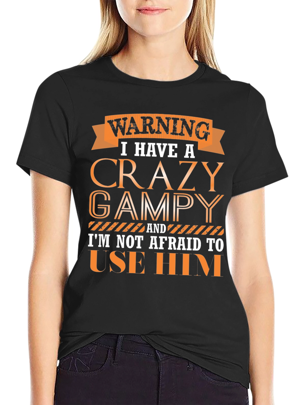 Crazy Grampy T-Shirt: Warning Graphic Tee for Grandpas