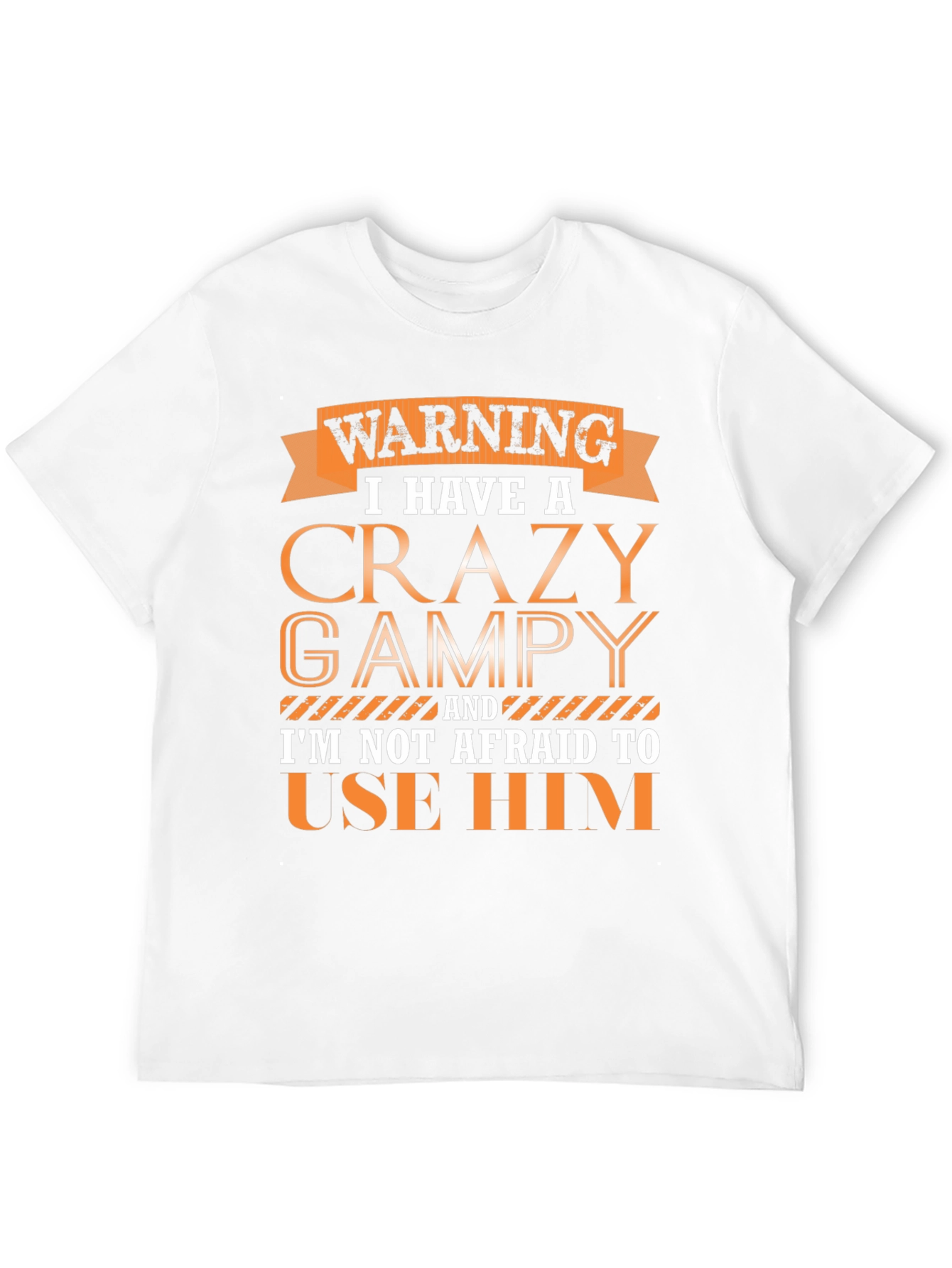 Crazy Grampy T-Shirt: Warning Graphic Tee for Grandpas