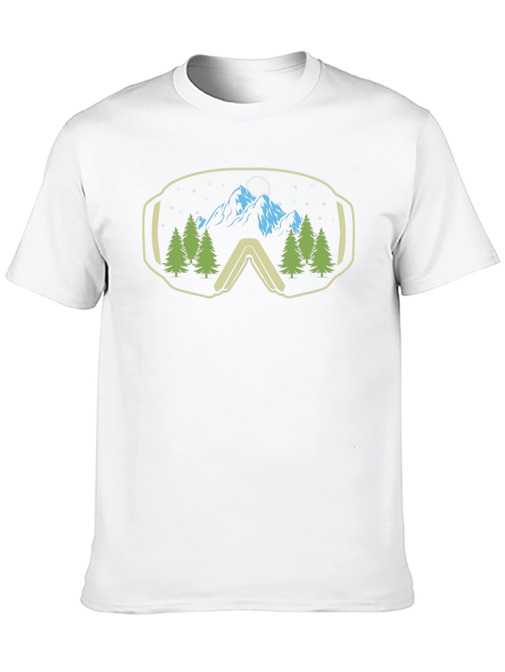 Mountain View Ski Goggles Graphic Tee