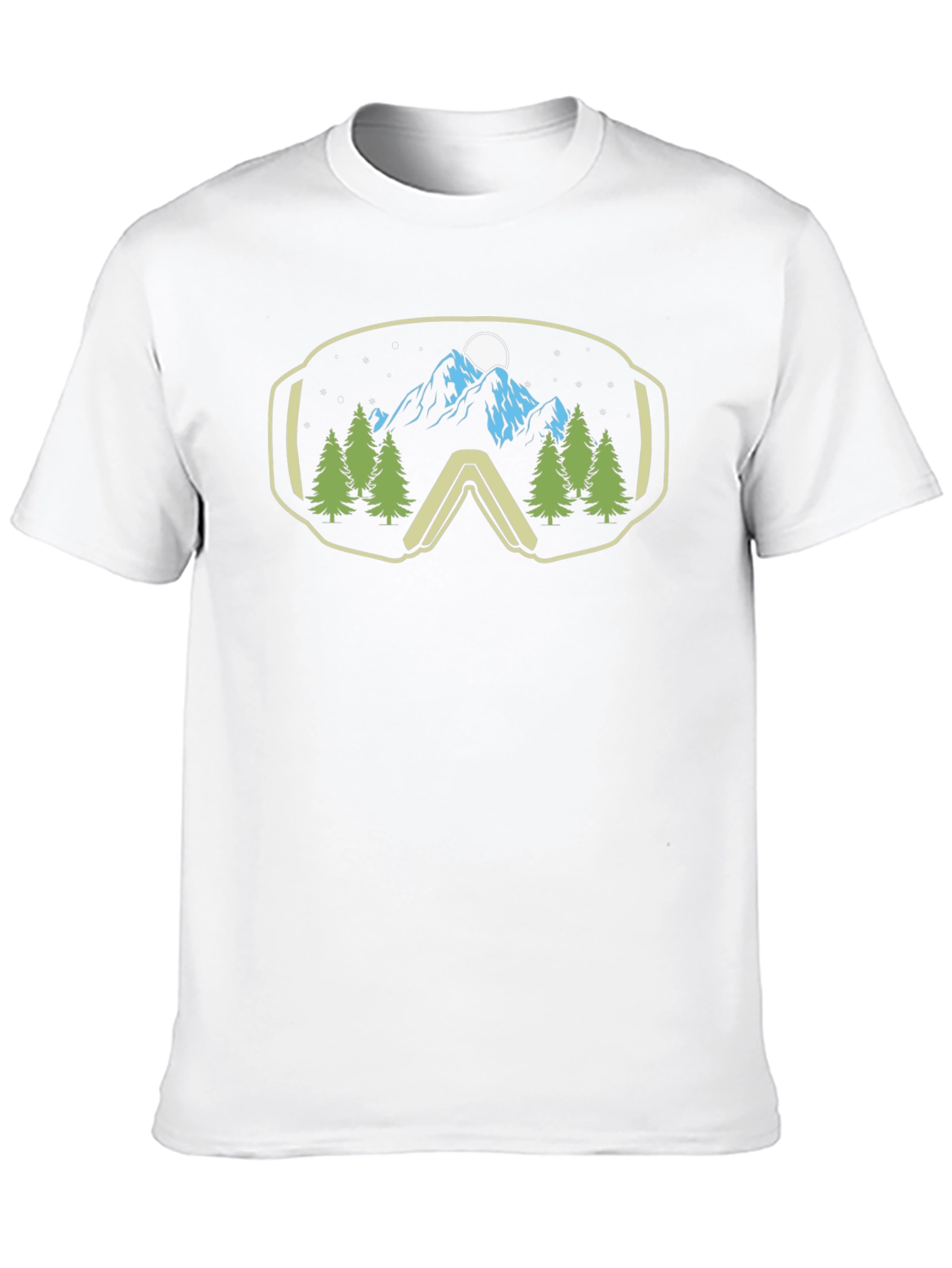 Mountain View Ski Goggles Graphic Tee