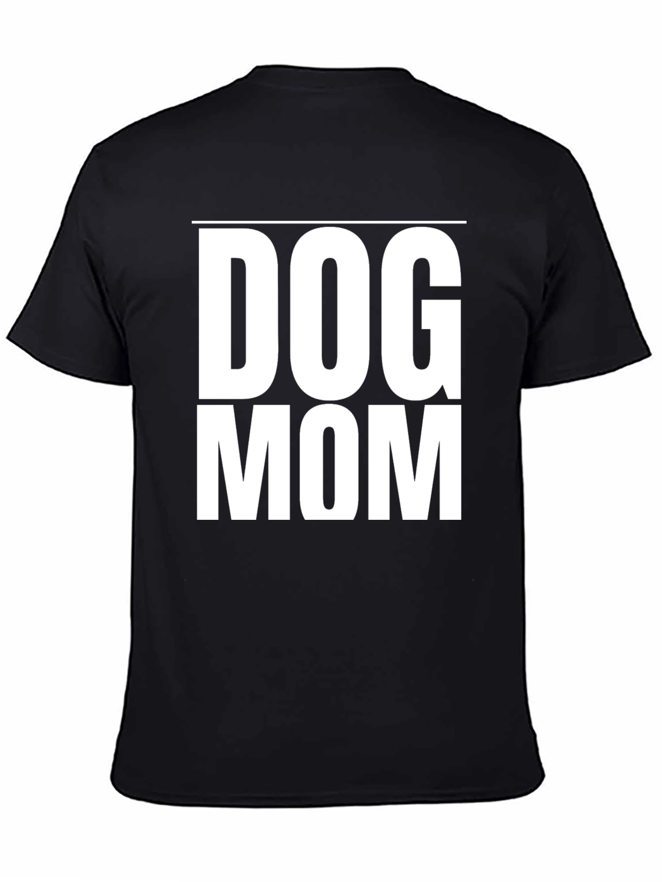 Dog Mom Black T-Shirt