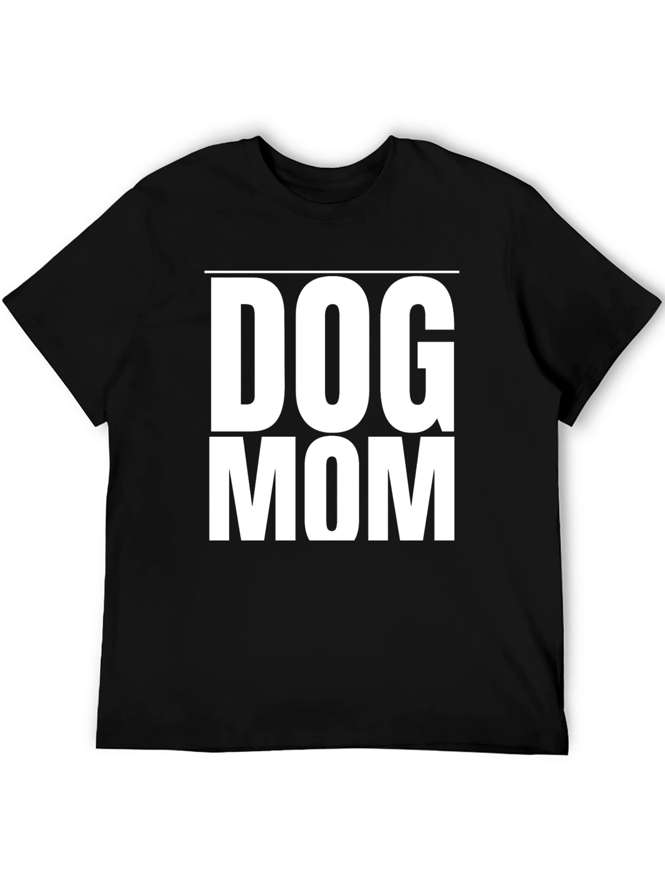 Dog Mom Black T-Shirt
