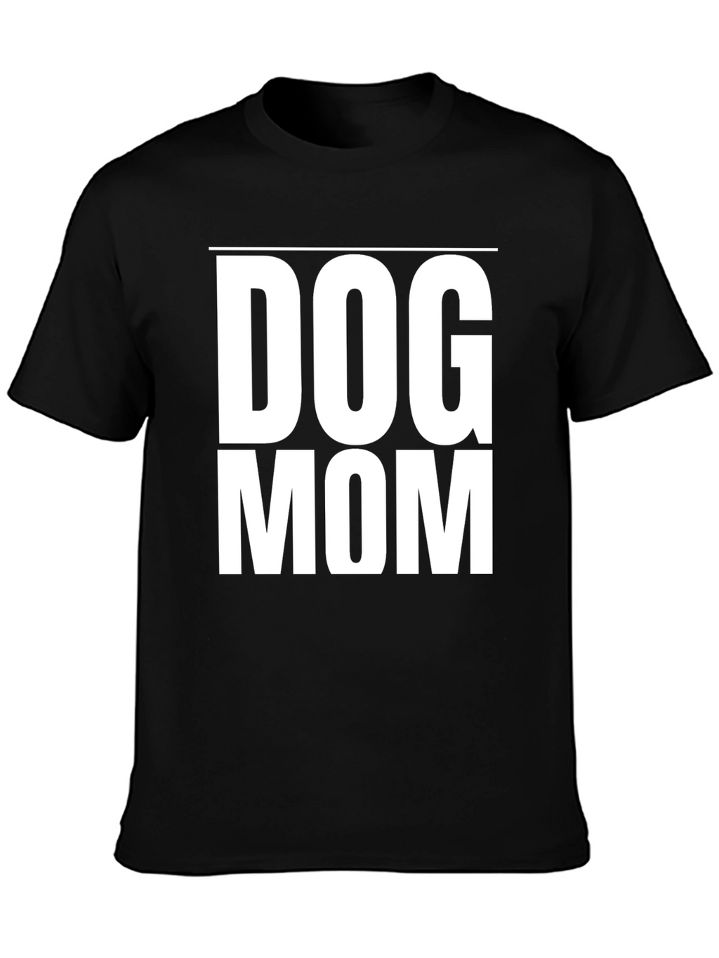Dog Mom Black T-Shirt