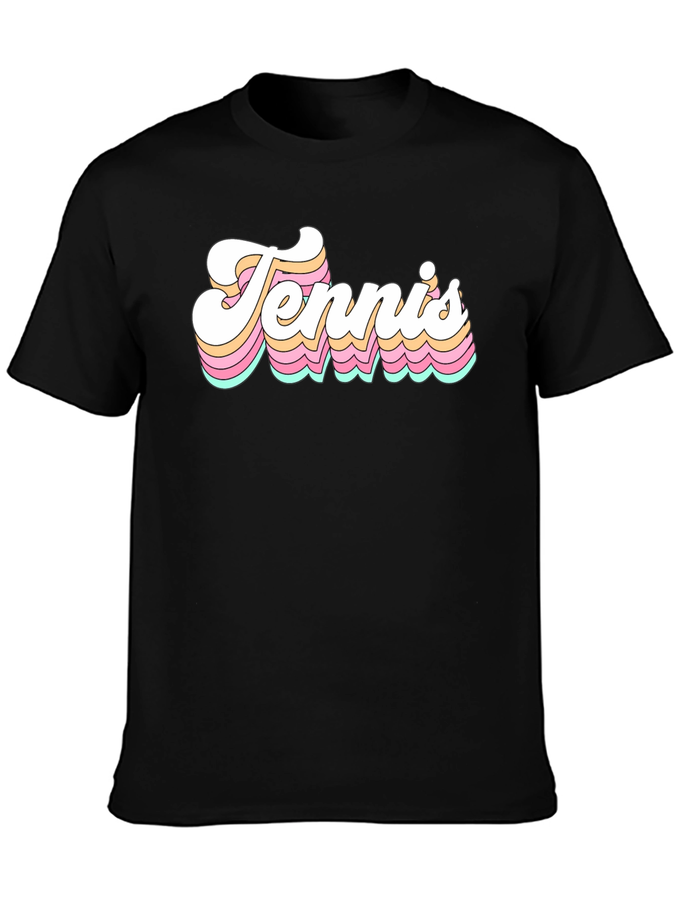 Retro Tennis Graphic T-Shirt - Vintage Style Tee