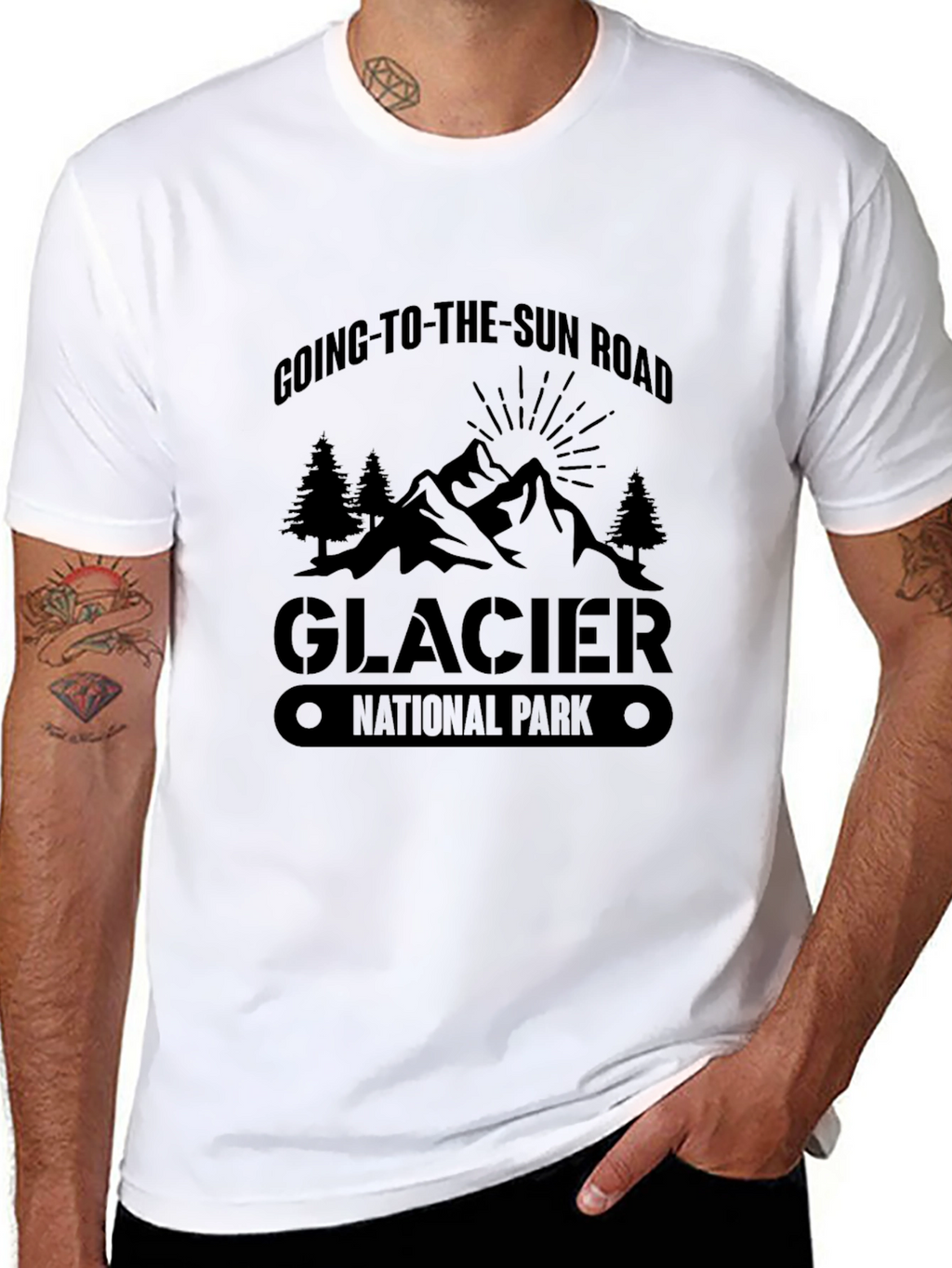 Glacier National Park T-Shirt - Going-To-The-Sun Road