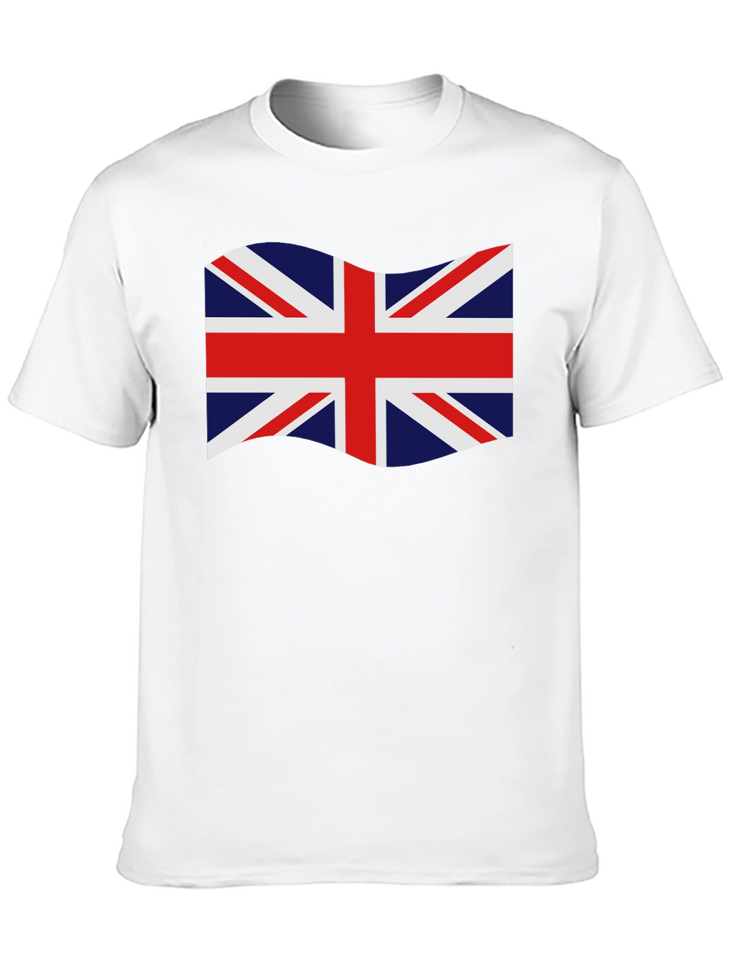 British Flag Graphic Tee - Black Crew Neck T-Shirt