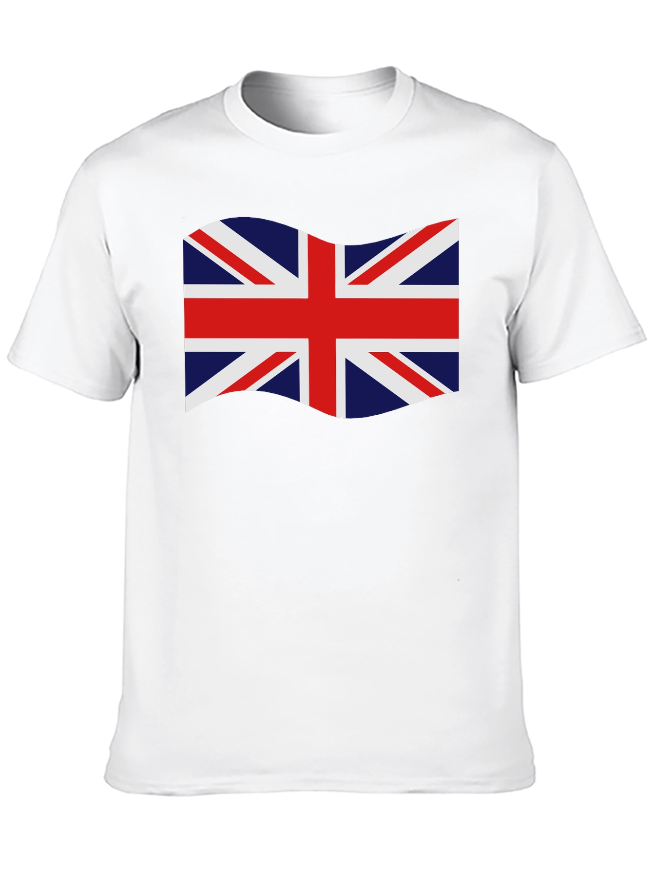 British Flag Graphic Tee - Black Crew Neck T-Shirt