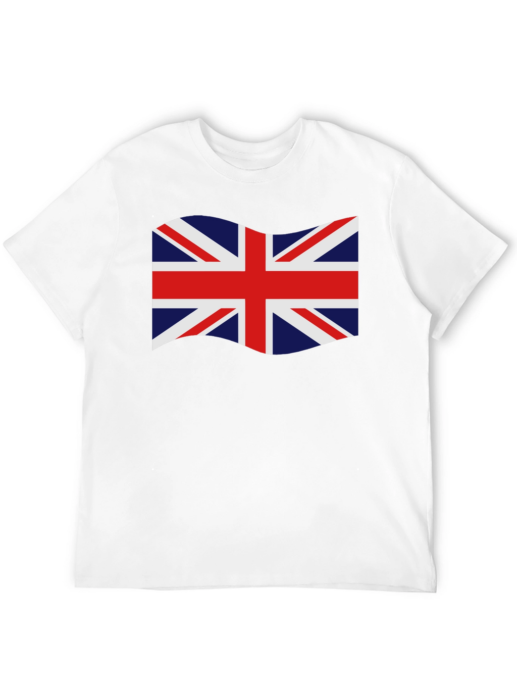 British Flag Graphic Tee - Black Crew Neck T-Shirt