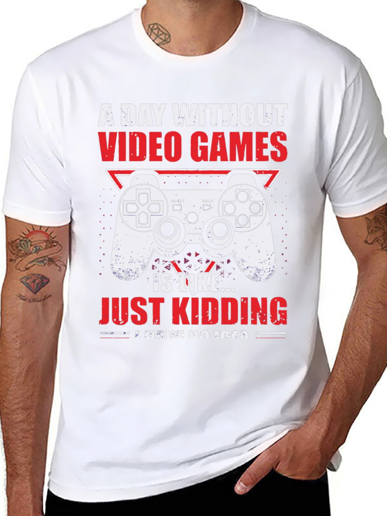 Gamer Graphic T-Shirt - A Day Without Video Games