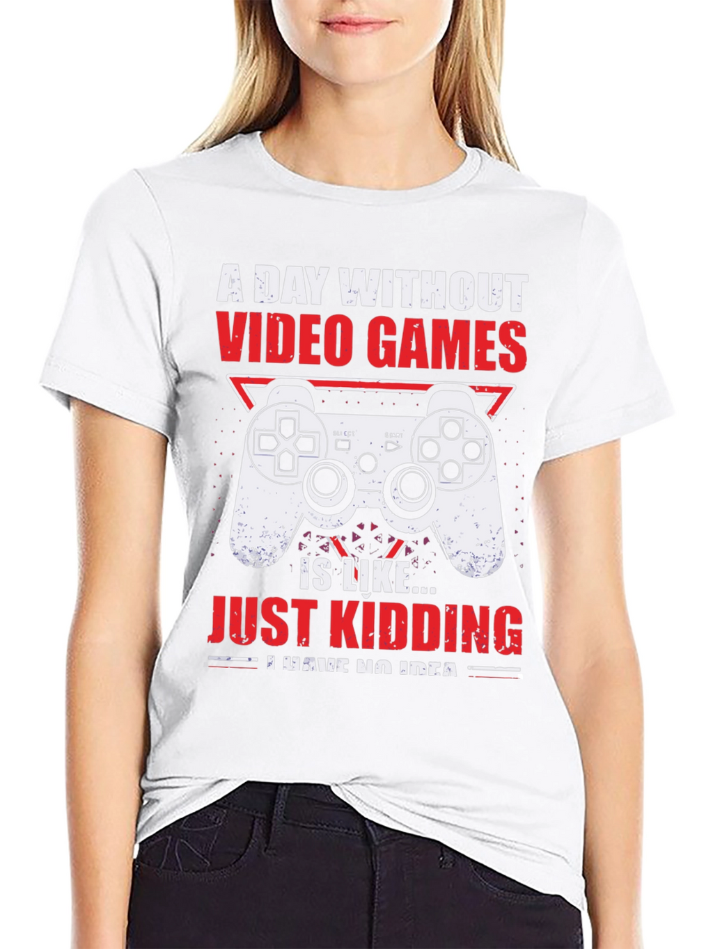 Gamer Graphic T-Shirt - A Day Without Video Games