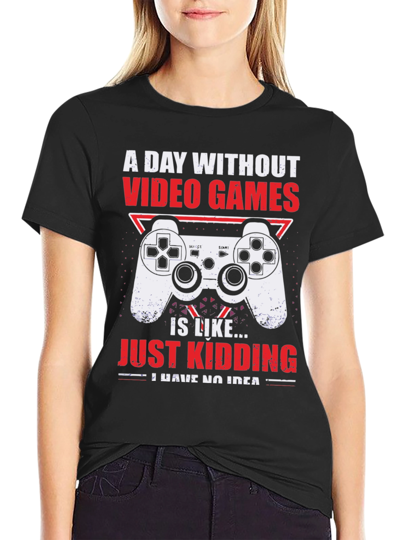 Gamer Graphic T-Shirt - A Day Without Video Games