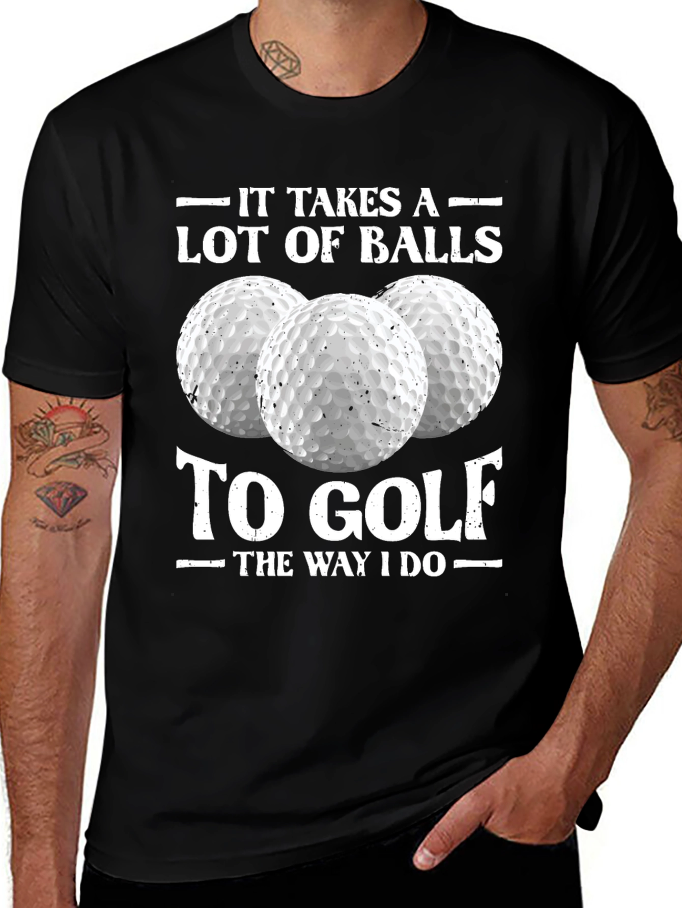 Golf Humor Tee: It Takes a Lot of Balls to Golf T-Shirt