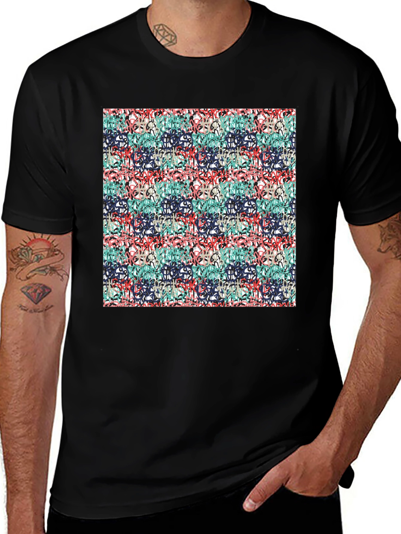 Abstract Graffiti Style T-Shirt