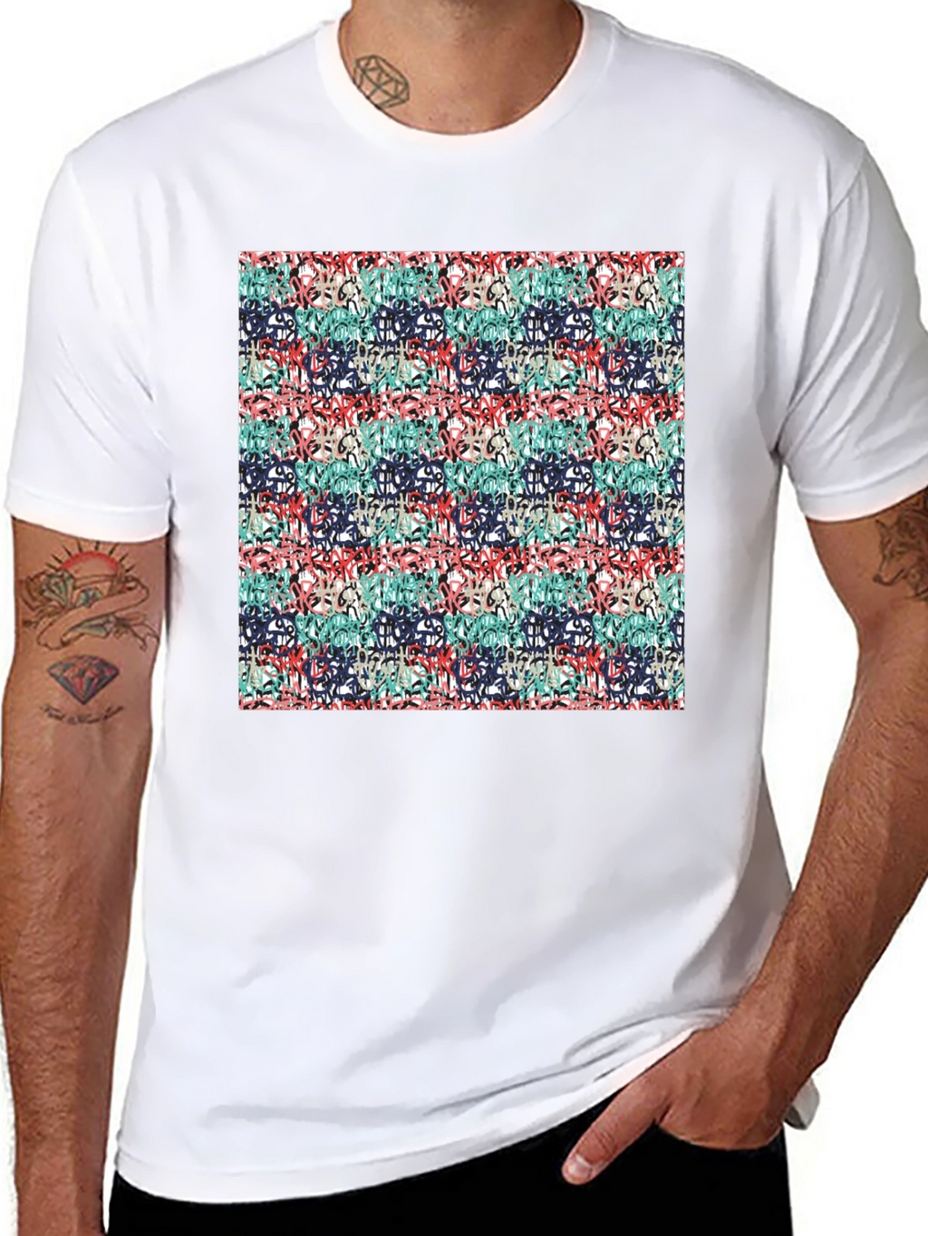 Abstract Graffiti Style T-Shirt