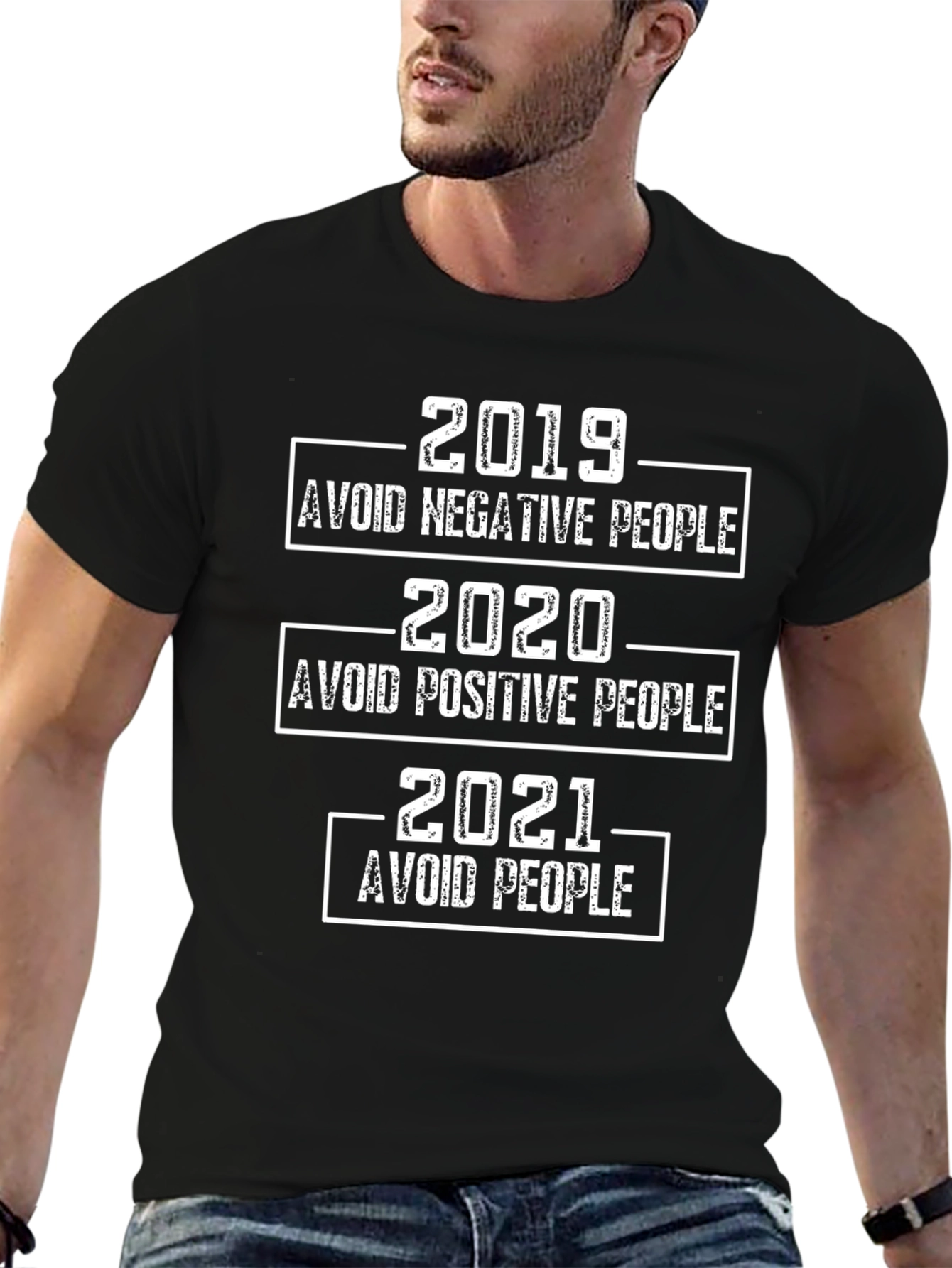 Humorous Avoid People T-Shirt - Funny Graphic Tee