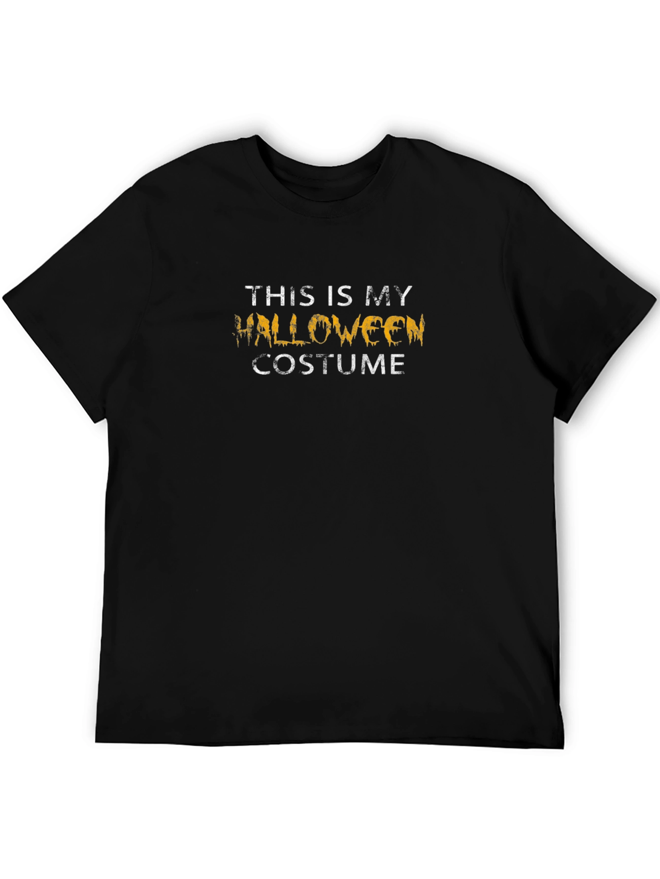 This Is My Halloween Costume Black T-Shirt