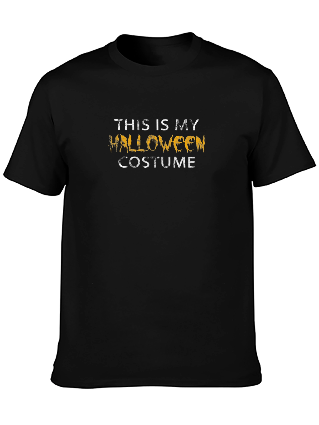 This Is My Halloween Costume Black T-Shirt