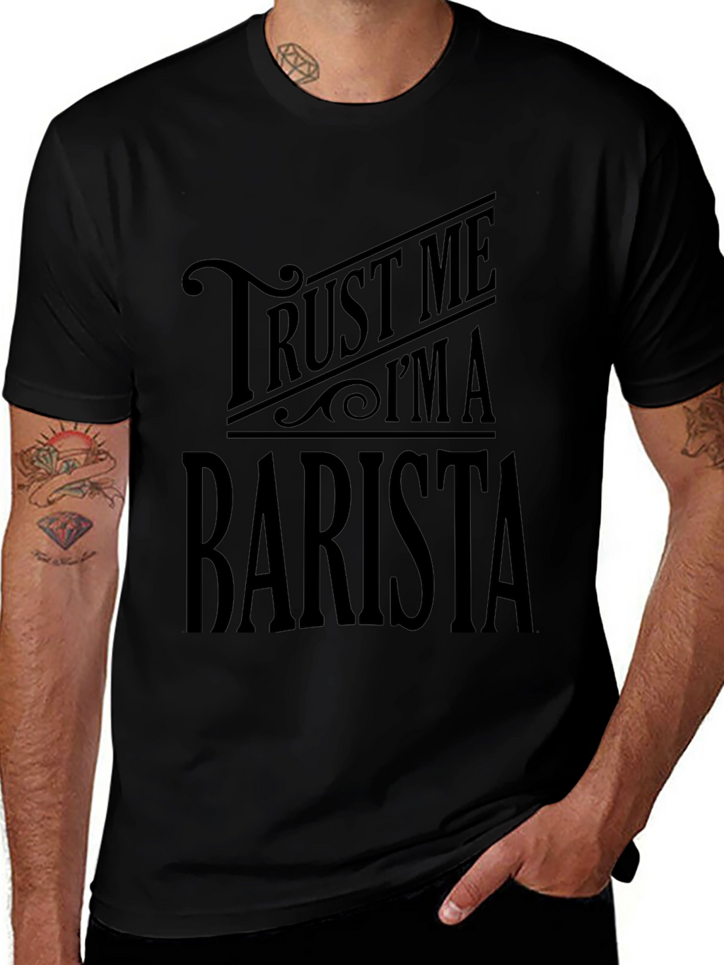 Trust Me Im A Barista Black T-Shirt