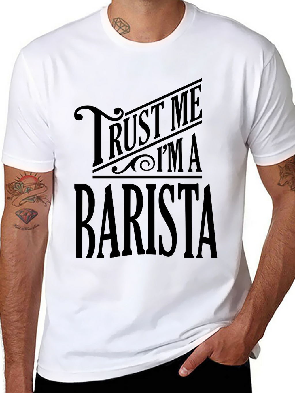 Trust Me Im A Barista Black T-Shirt