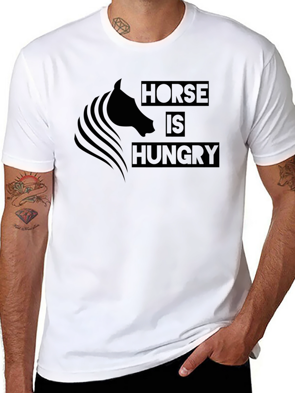 Horse is Hungry Graphic T-Shirt