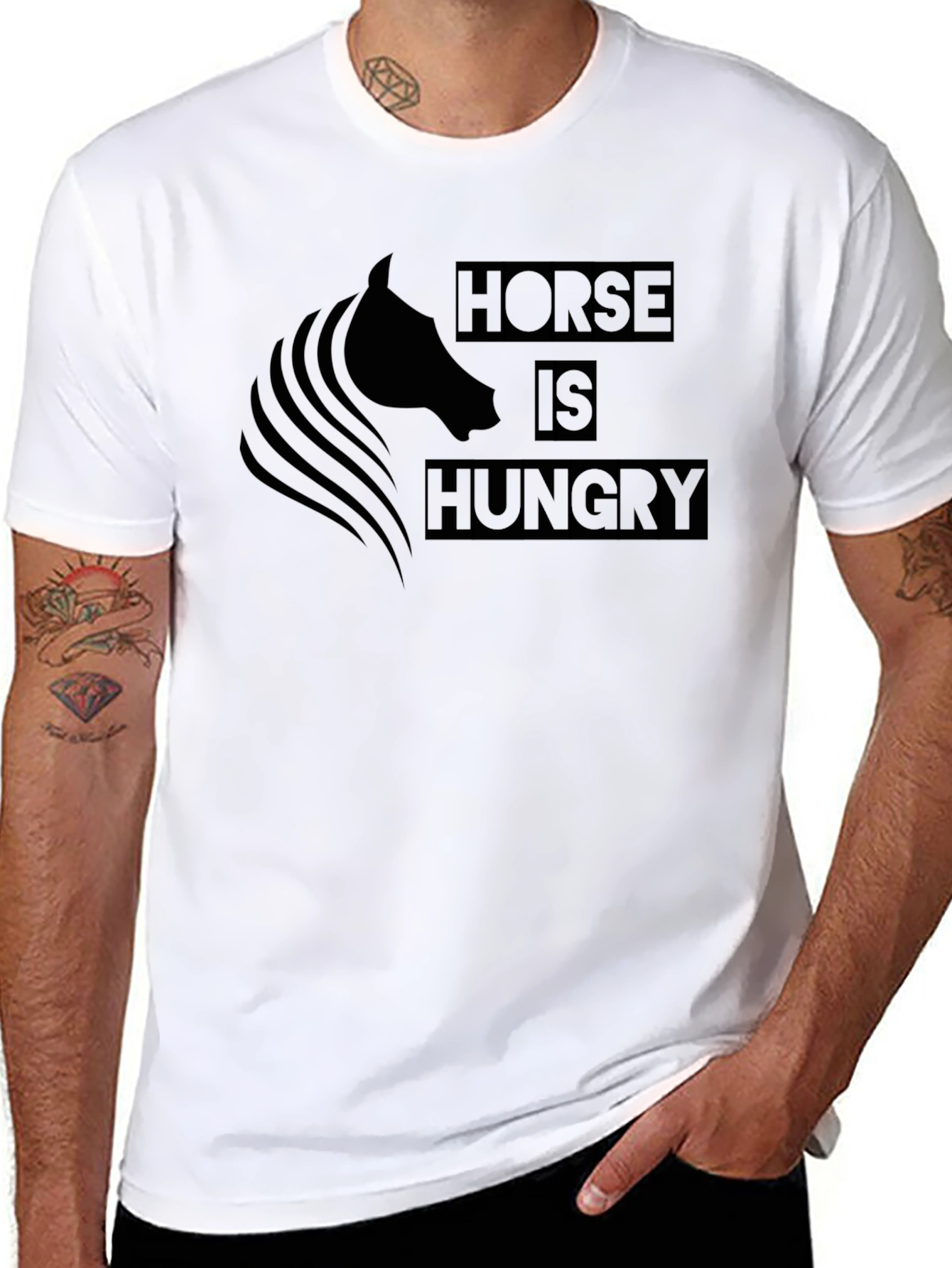 Horse is Hungry Graphic T-Shirt