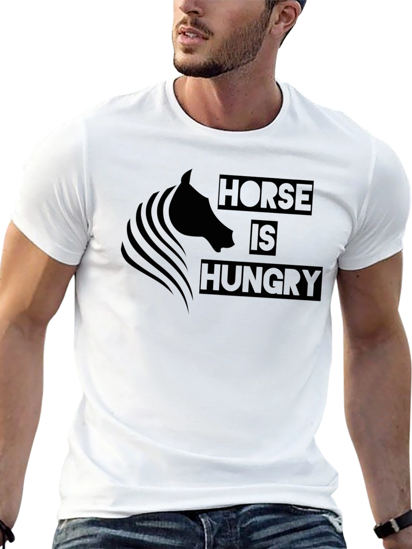Horse is Hungry Graphic T-Shirt