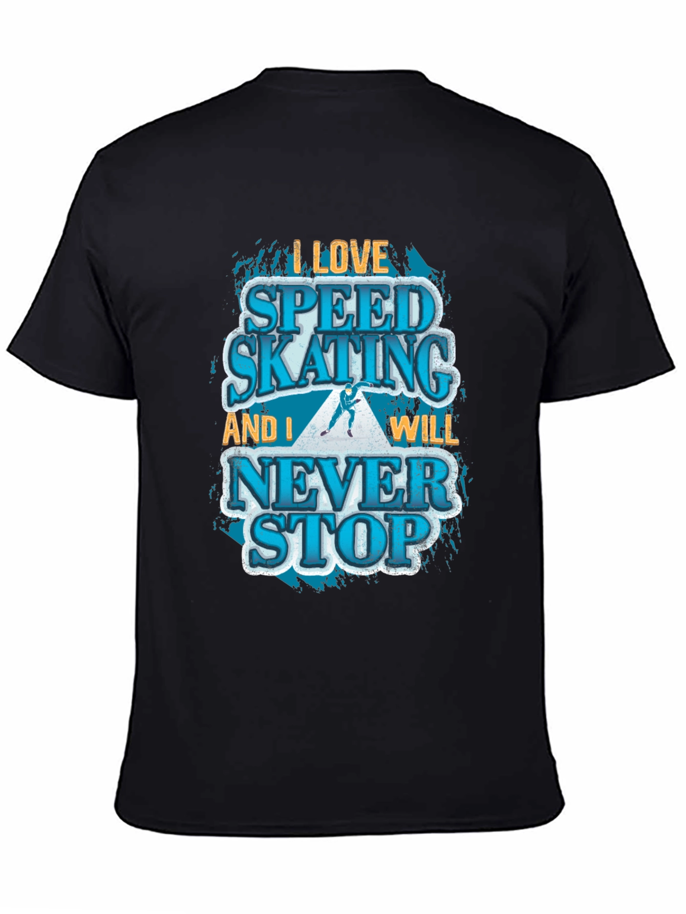 Speed Skating Graphic T-Shirt - Never Stop