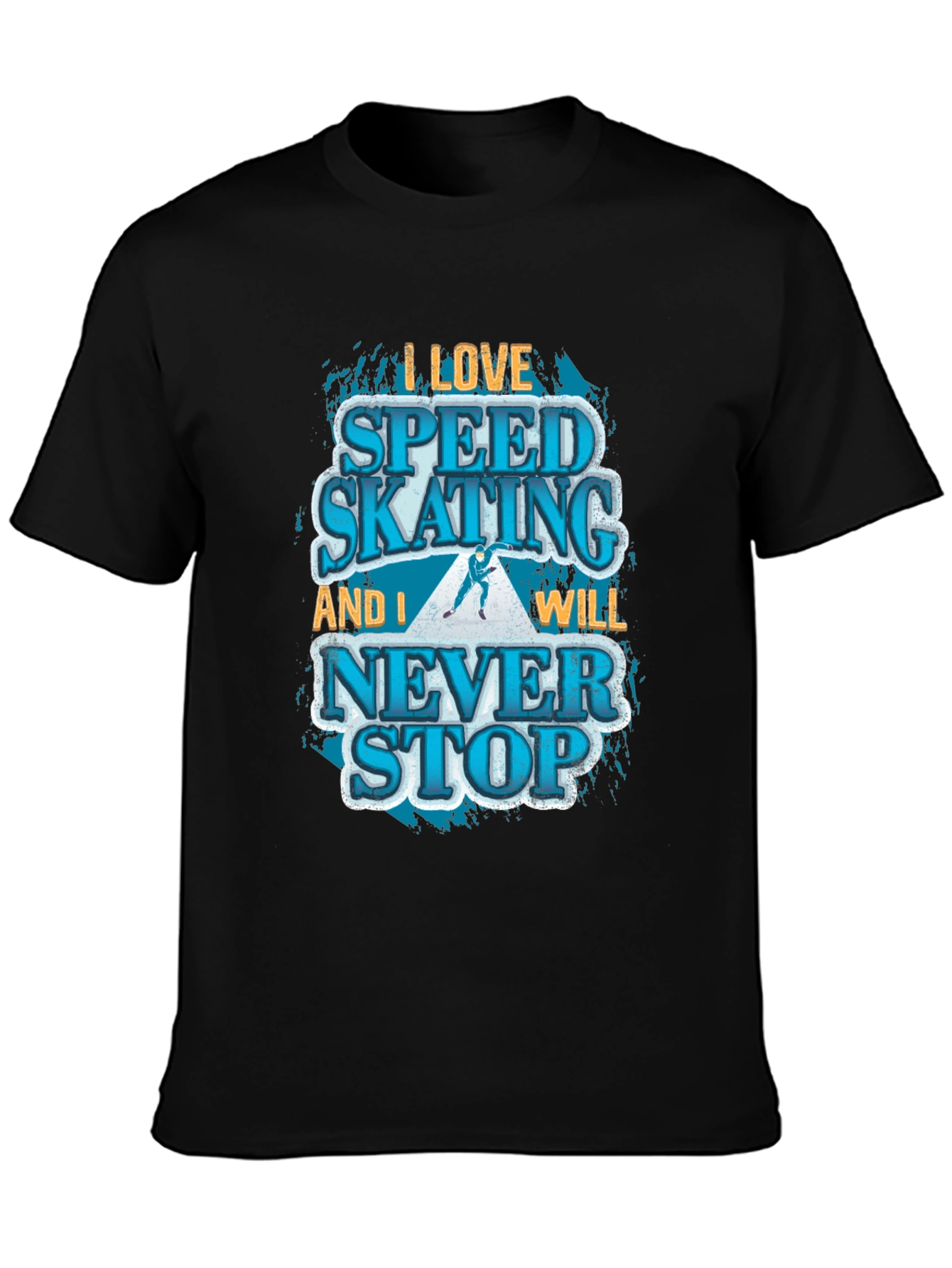Speed Skating Graphic T-Shirt - Never Stop