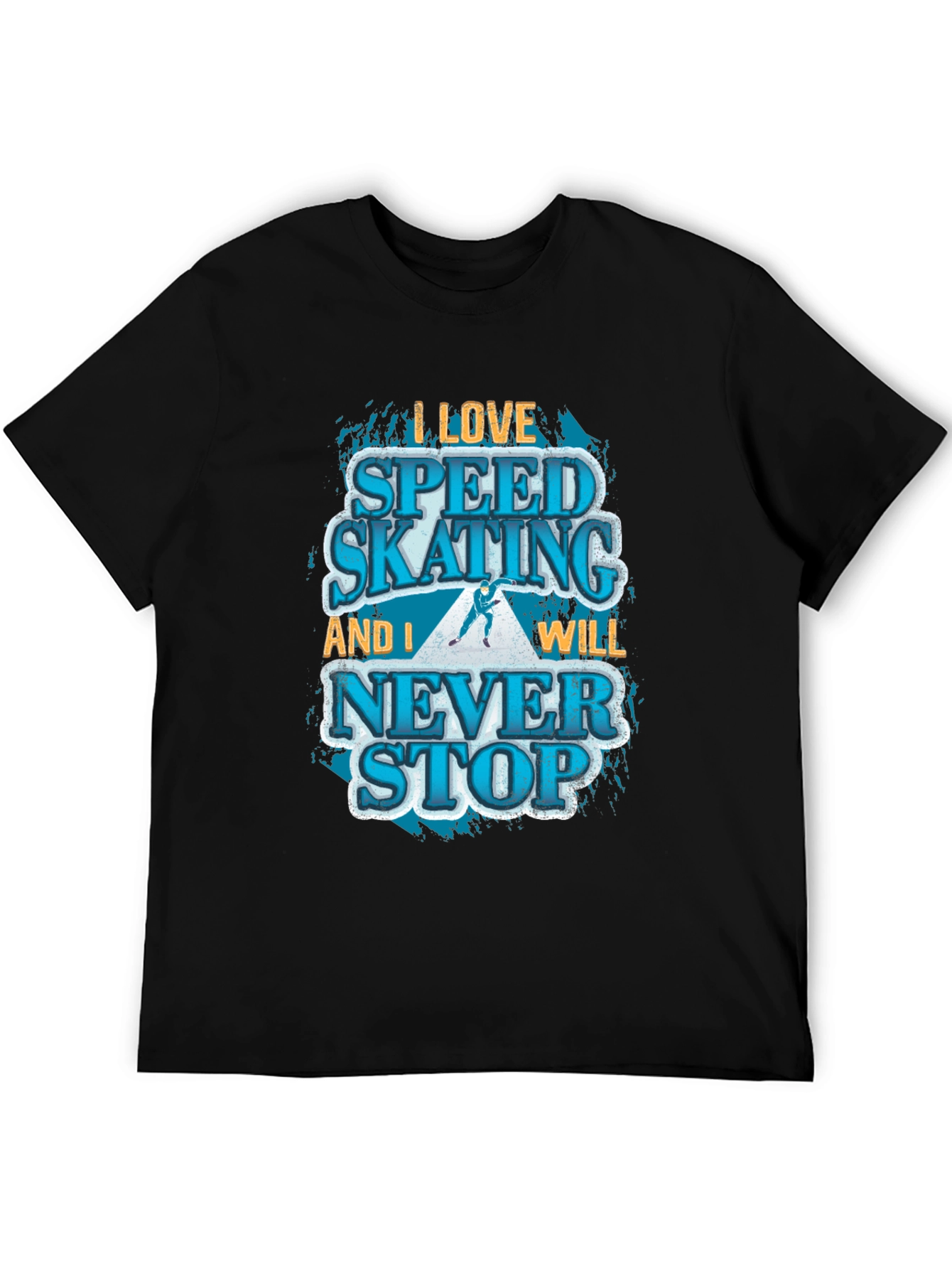 Speed Skating Graphic T-Shirt - Never Stop