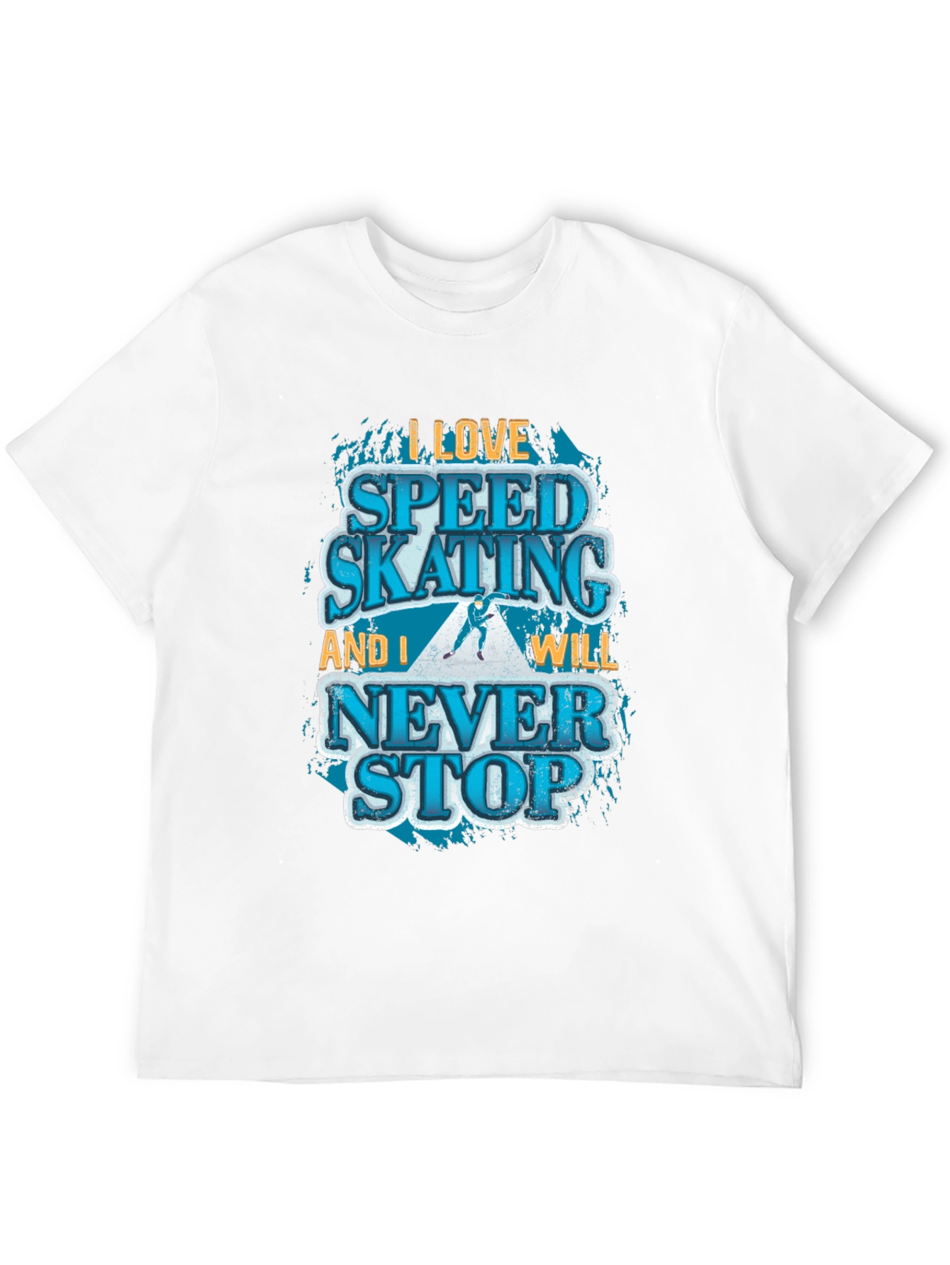 Speed Skating Graphic T-Shirt - Never Stop