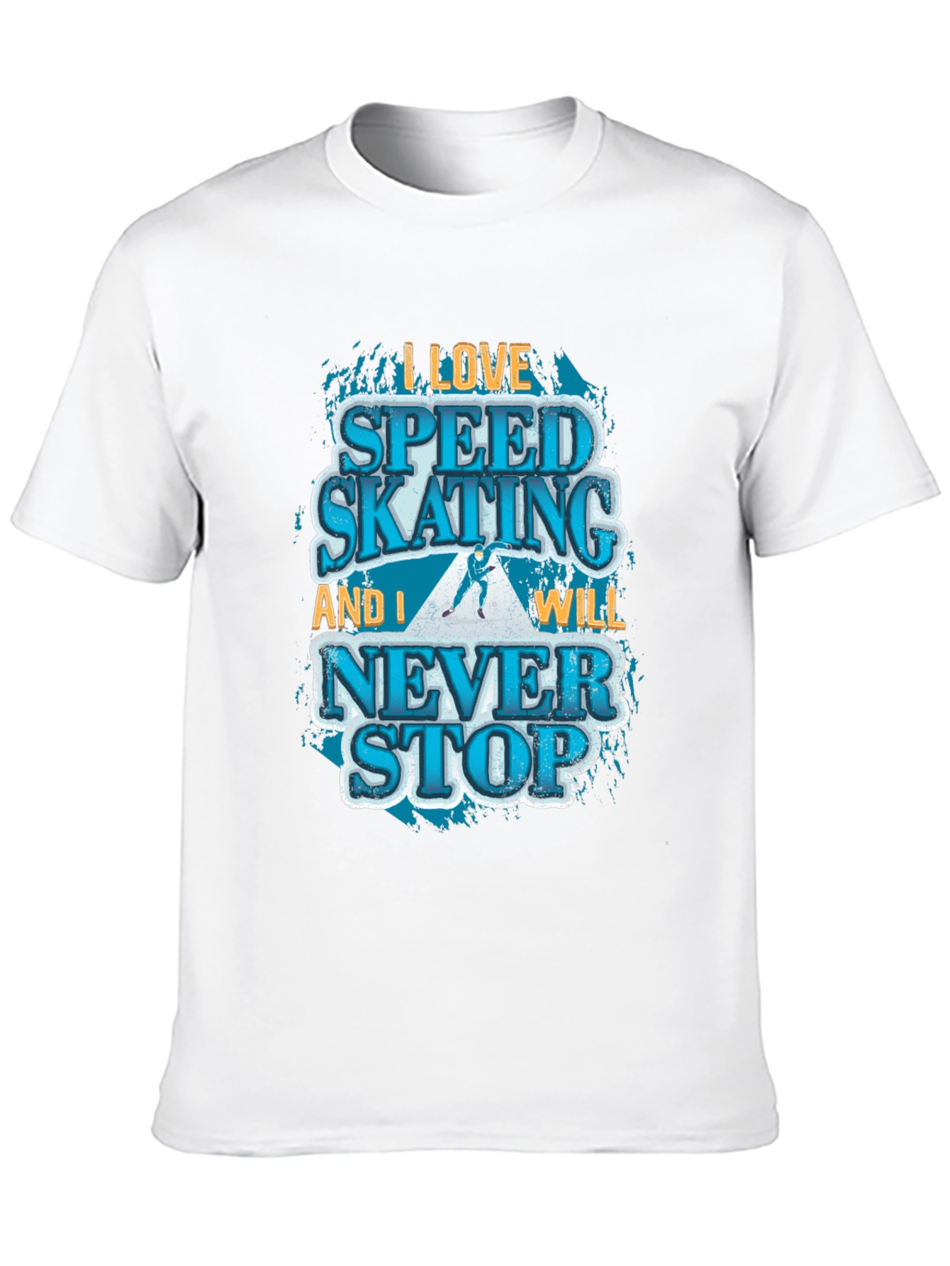 Speed Skating Graphic T-Shirt - Never Stop