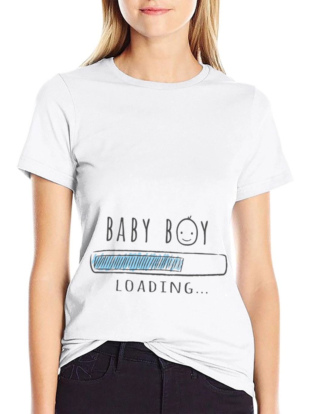 Baby Boy Loading T-Shirt - Expecting Dad Tee