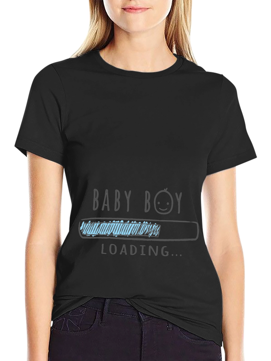 Baby Boy Loading T-Shirt - Expecting Dad Tee