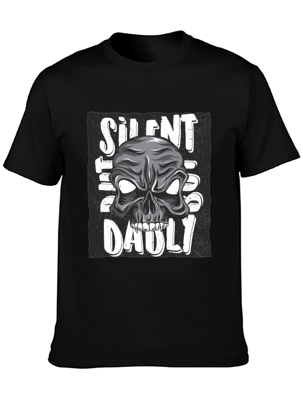 Silent But Deadly Skull Graphic T-Shirt