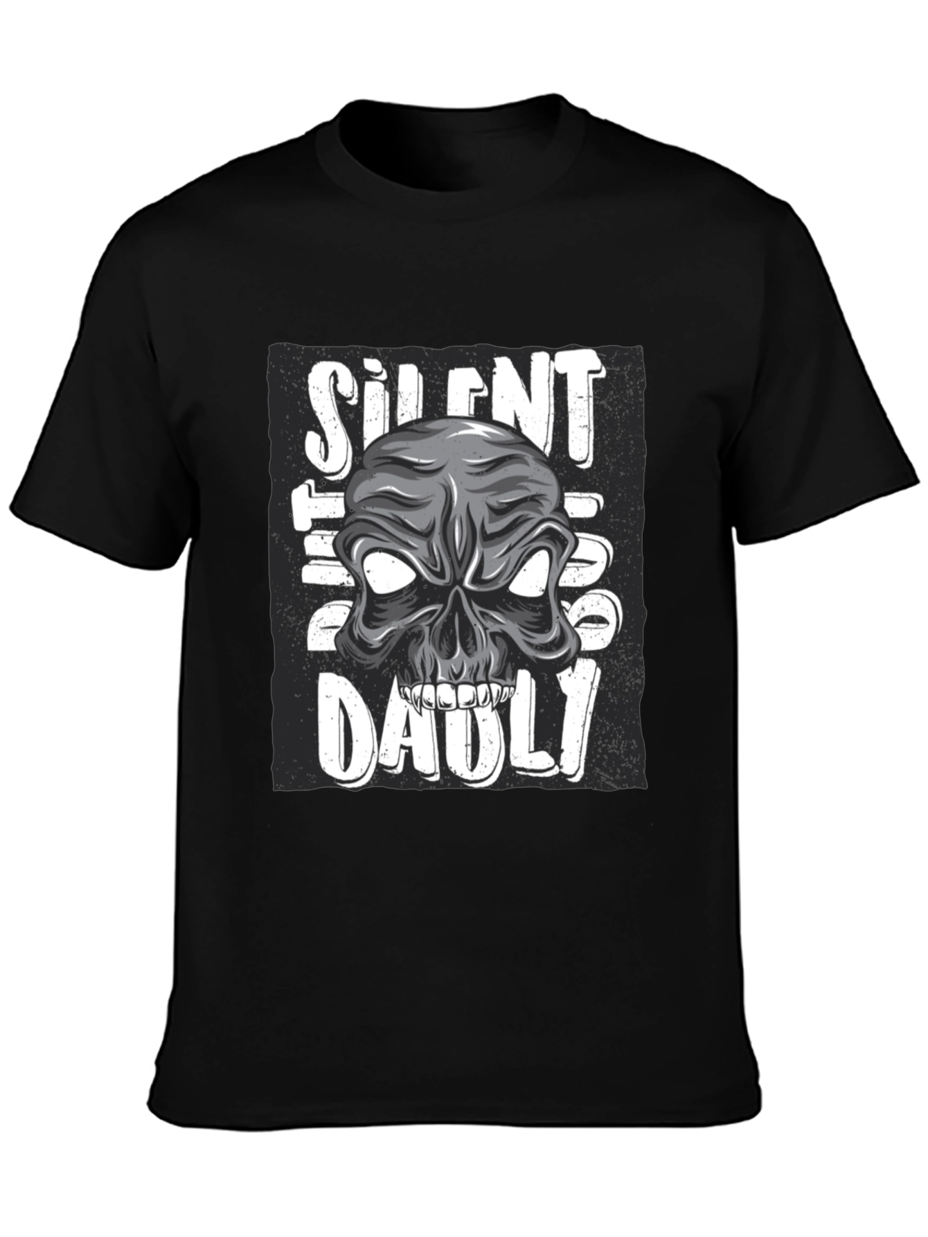 Silent But Deadly Skull Graphic T-Shirt