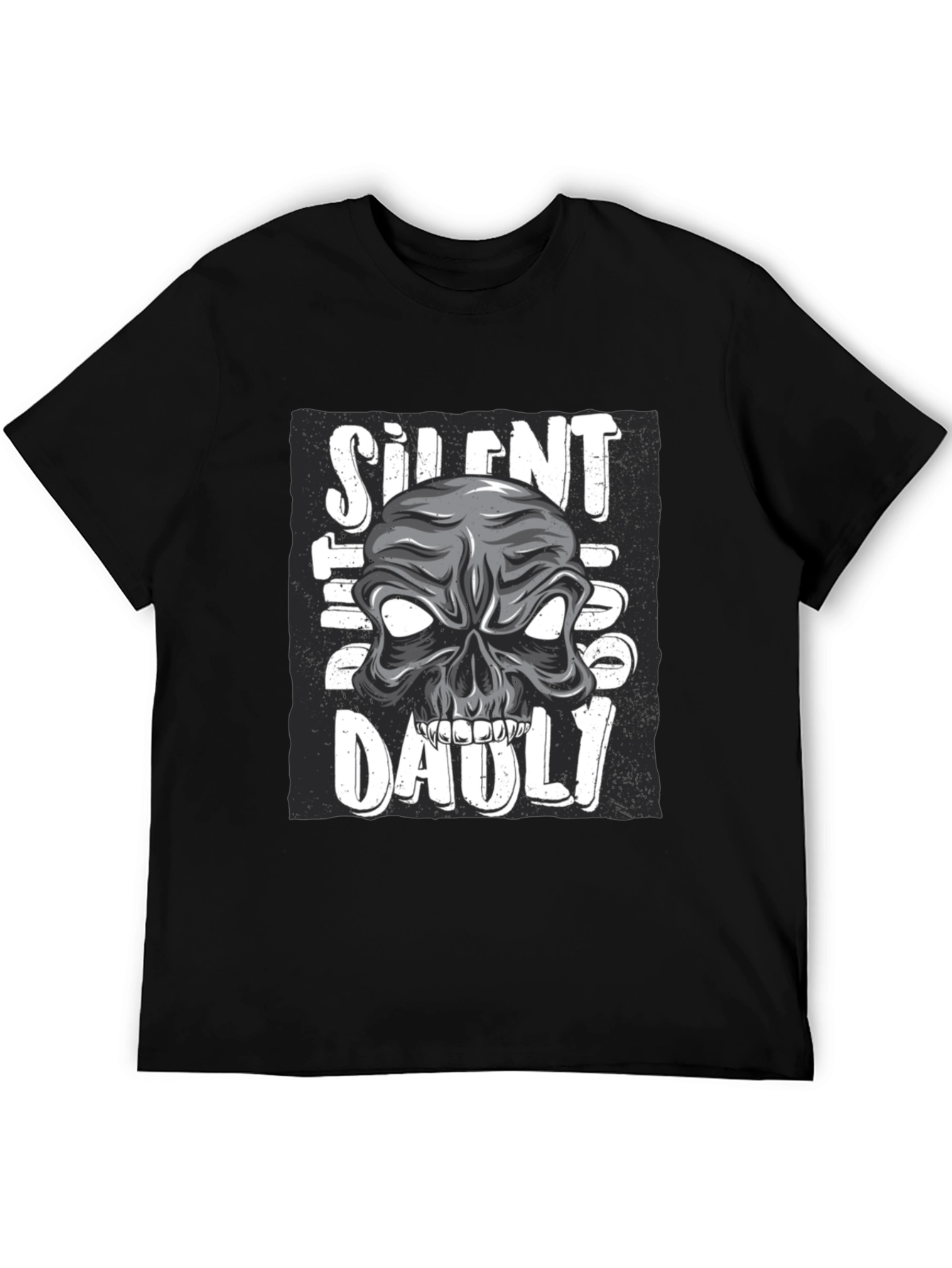 Silent But Deadly Skull Graphic T-Shirt
