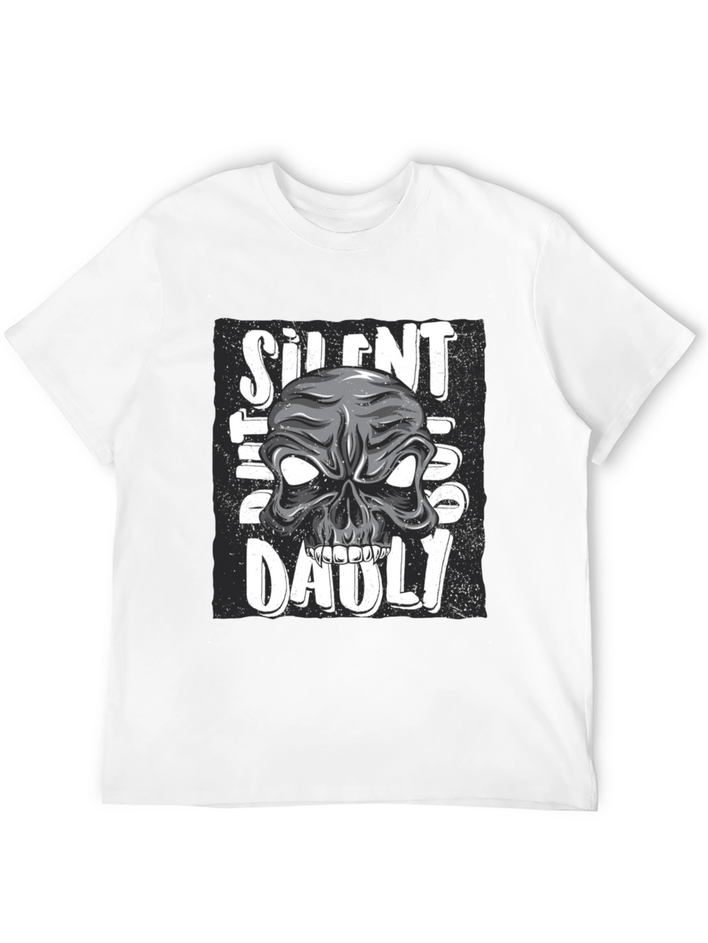 Silent But Deadly Skull Graphic T-Shirt