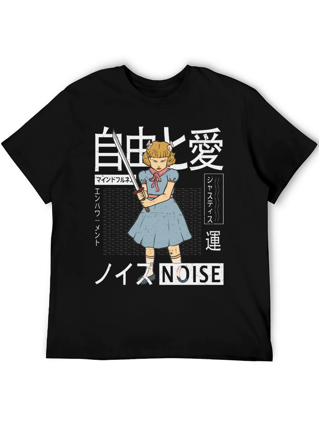 Edgy Anime T-Shirt - Girl with Sword